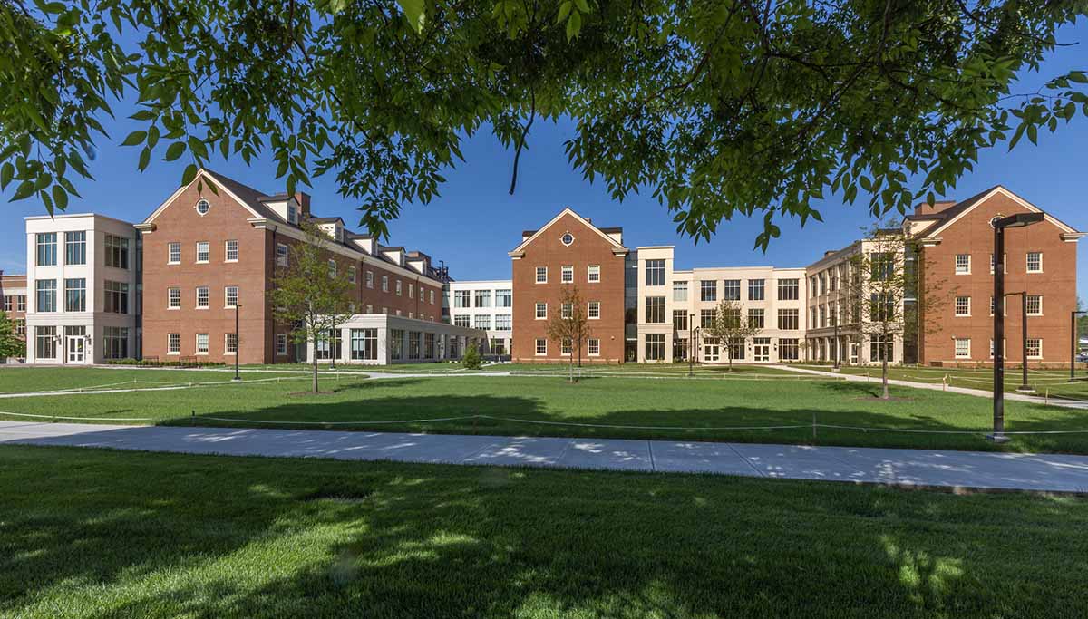 East side of the Clinical Health Sciences and Wellness facility