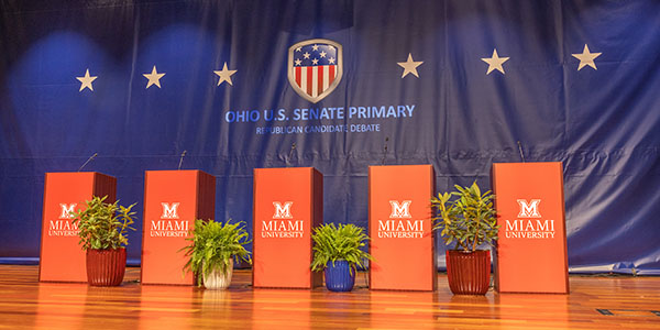 The 2022 Ohio U.S. Senate Republican Primary Debate held at Miami University in Oxford, Ohio