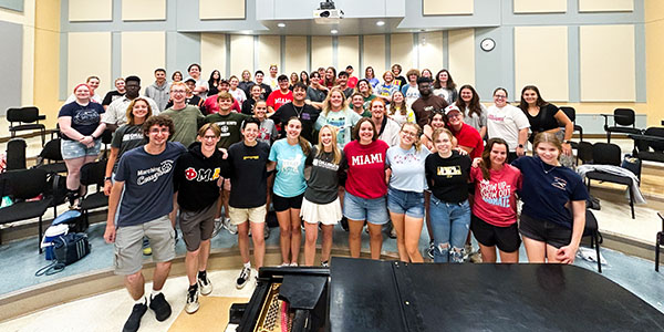 Miami University was recently recognized by the National Association for Music Education as one of nine "Chapters of Excellence."