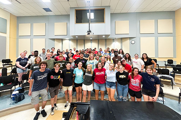 Miami University was recently recognized by the National Association for Music Education as one of nine Chapters of Excellence