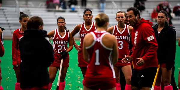 Miami University's field hockey team