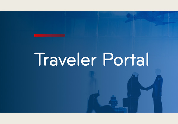 Traveler portal screenshot