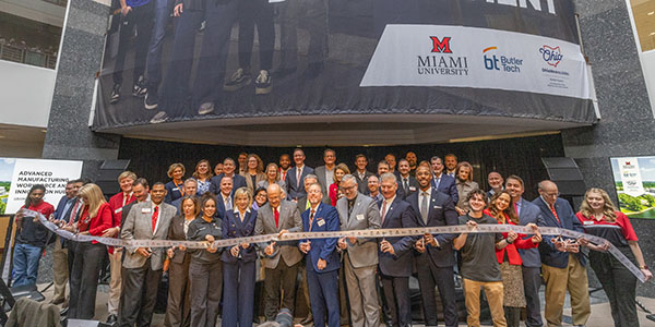 Ribbon-cutting ceremony at Advanced Manufacturing Workforce and Innovation Hub