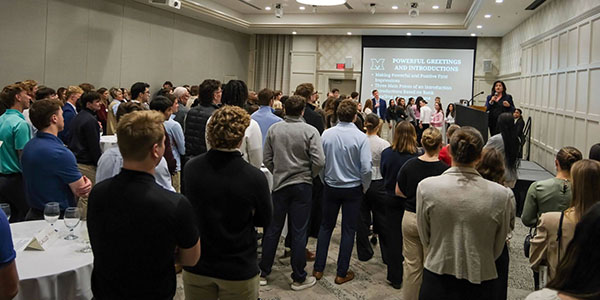 Miami University student-athletes attend networking event