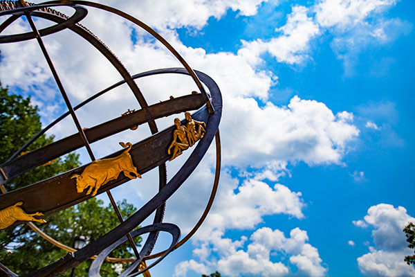 Sundial on Miami University's Oxford campus