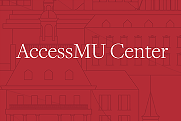 Access Mu Center words from webpage header 